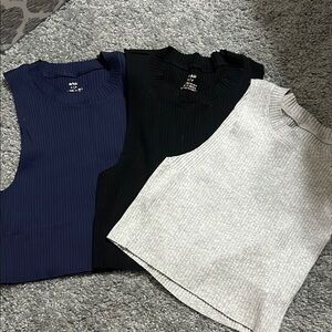 Aerie Ribbed Sleeveless Tops